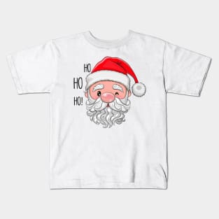 Santa Claus head and text ho-ho-ho Kids T-Shirt